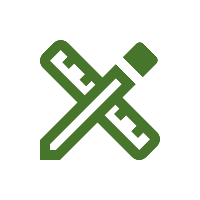 icon of pencil and ruler