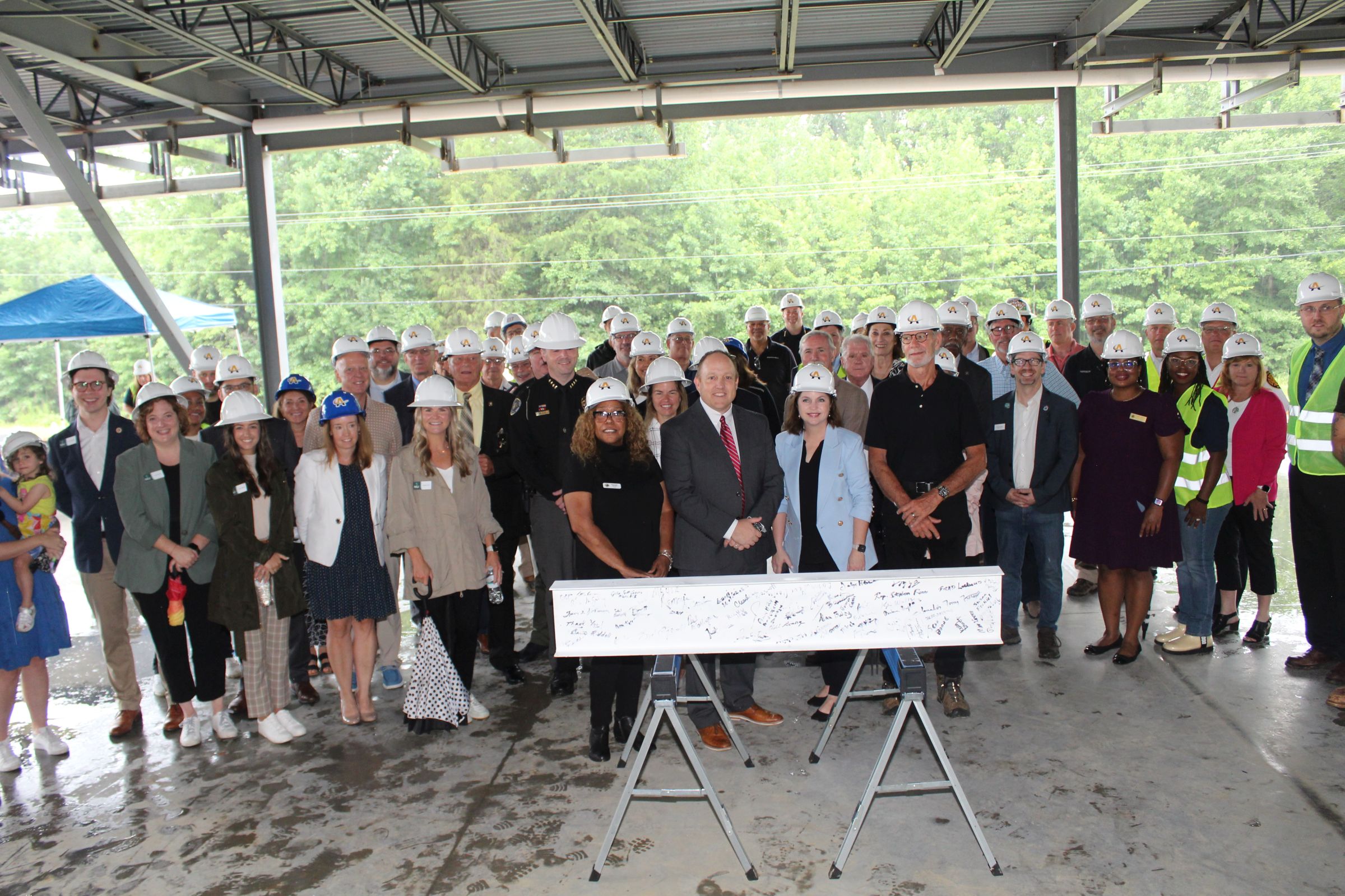 public safety training center, beam-signing