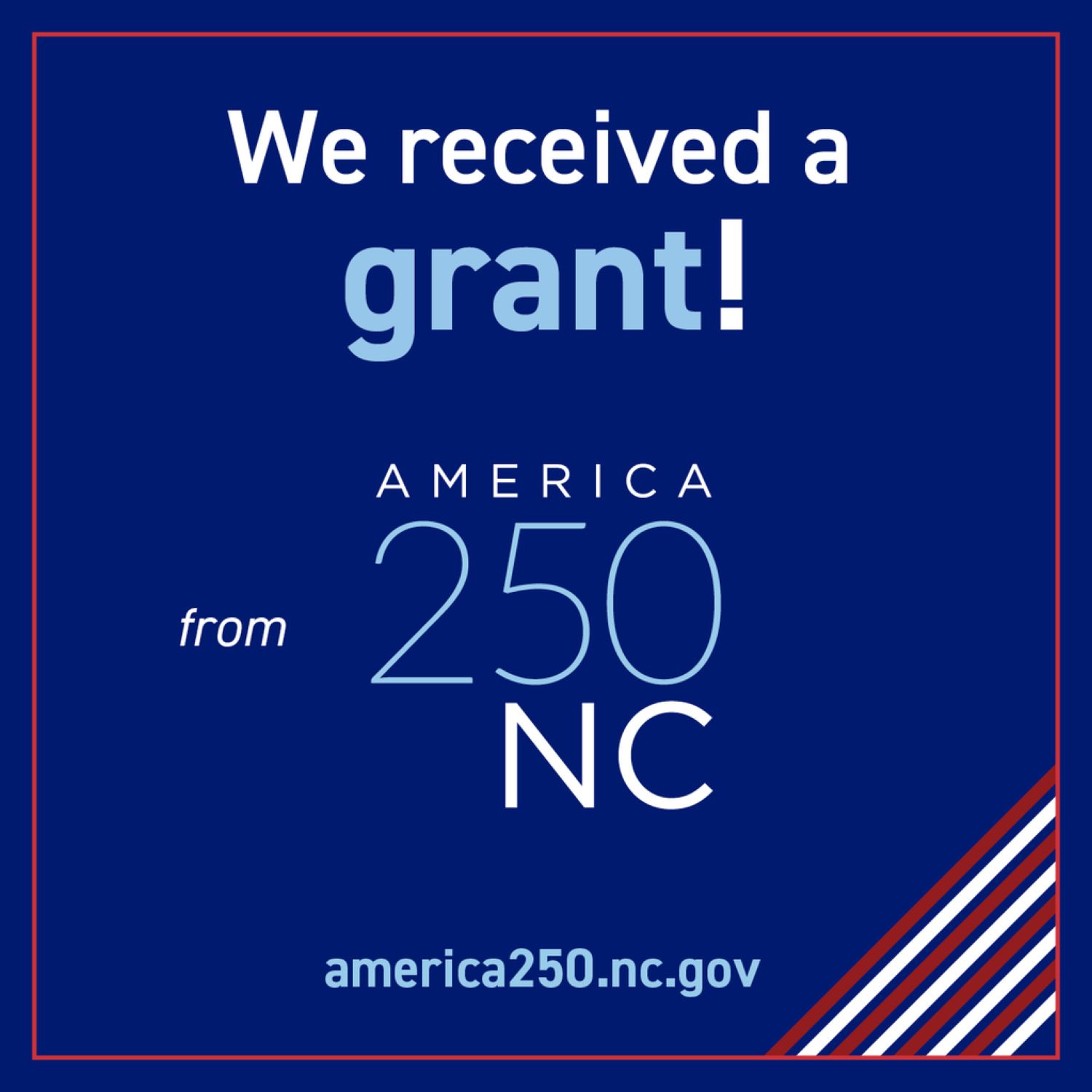 America250 grant, public events